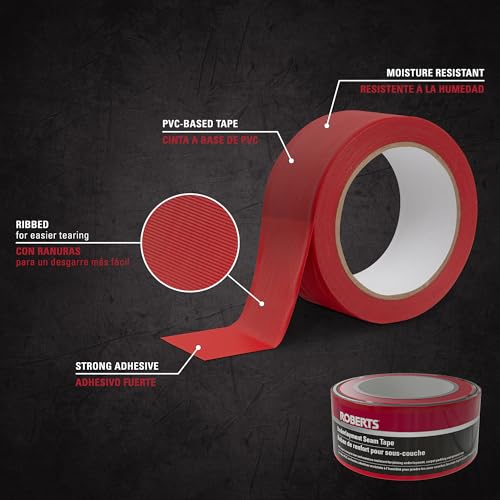 Roberts 50-040 Underlayment Seam Tape 100 ft. Red