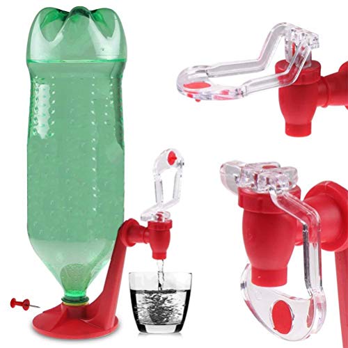 Soda Dispenser, Drinking Fountain JTLB 23 x 10 x 9 Portable Switch Drinker Hand Pressure Water Bottle Inverted Water Drink...