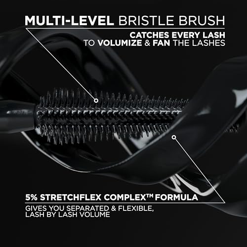 L'Oreal Paris Voluminous Panorama Mascara, Volumizing and Lengthening Mascara, Washable Longwear and Smudge Resistant Make...