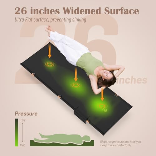 G2 Foldable Camping Cot, Durable Travel Tent Cot, Ultralight for Backpacking, Summer Hiking, Mountaineering, Max Loading C...