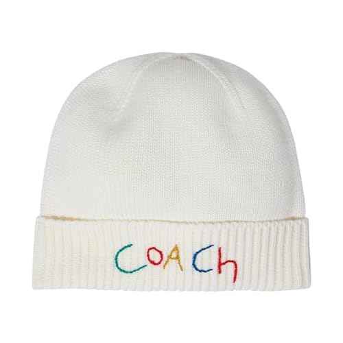 Coach Womens Embroidered Beanie with Gift Box