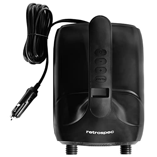 Retrospec iSUP Intelligent Dual Stage Electric Pump for Inflatable Stand Up Paddleboards - 12 Volt DC Car Connector Pump ...