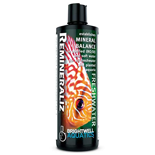 Brightwell Aquatics Remineraliz - Adds Minerals to Distilled, Deionized, or Reverse Osmosis Water for Freshwater Aquarium ...
