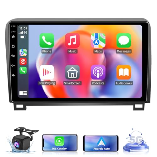 5GWiFi Upgrade Car Stereo Radio for Toyota Tundra 2007-2013 Toyota Sequoia 2008-2018 - Wireless Carplay and Android Auto G...