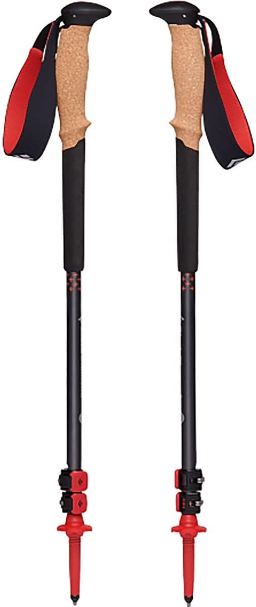 BLACK DIAMOND Pursuit Trekking Poles (Pair) | Natural Cork Grips | FlickLock Adjustable Aluminum Shafts | for Hiking & Bac...