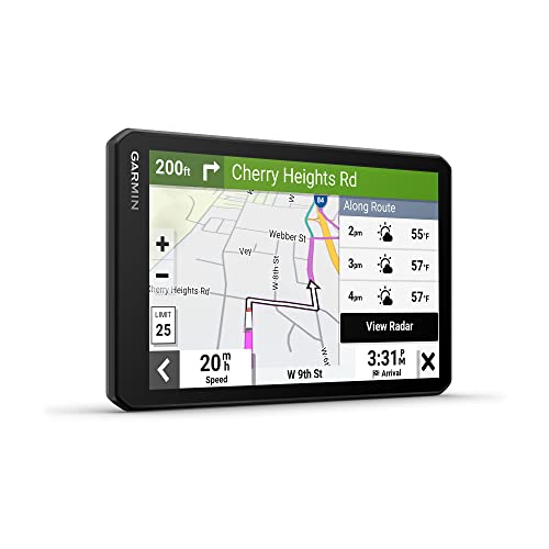 Garmin dezl OTR710 (Renewed), Large, Easy-to-Read 7 inch GPS Truck Navigator, Custom Routing, High-Resolution Birdseye Sat...