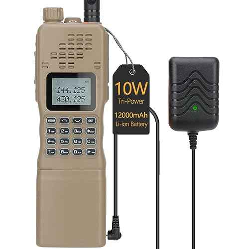 Baofeng AR-152 Ham Radio 10W High Power Tactical Two Way Radio with 12000 mAh Rechargeable Larger Battery Handheld Long Range Walkie Talkies Full Kit