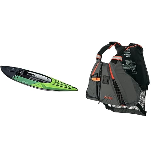 AQUAGLIDE Navarro Convertible Inflatable Kayak with Drop Stitch Floor, Green