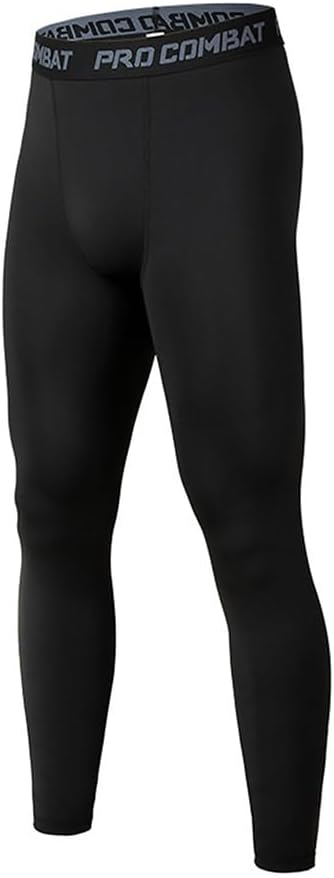 Men’s Compression Pants Tights Leggings Sports Baselayer Running Athletic Workout Active Ankle-Length Pants