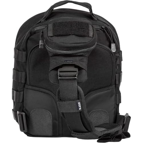 5.11 Tactical Sling Bag Pack MOAB 6, Shoulder Crossbody Military Bag, 11L, Black, Style 56963ABR