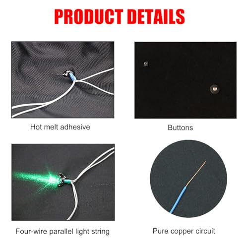 LED Stage Starry Sky Cloth Background,LED Star Curtains for Stage Backdrops,LED Stage Backdrop with Controller,Night Sky C...
