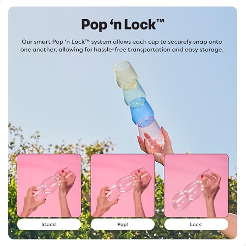 TOSSWARE POP 9oz Flute, Premium Quality, Recyclable, Unbreakable & Crystal Clear Plastic Champagne Glasses,Flute , 12 Coun...