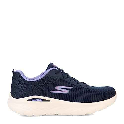Skechers Women's GO Run LITE-Quick Stride Sneaker, Navy/Lavender, 9