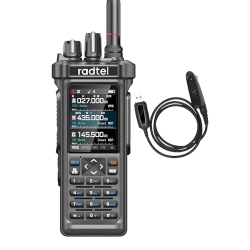Radtel RT-950 Ham Radio 10W Walkie Talkie Long Range Handheld Two Way Radio, AM/FM/CB/SW/MW/LW Receive, GPS/APRS, Wireless...