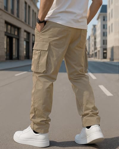 Men's Cargo Pants with Pockets Sports Outdoor Pants Casual Fashion