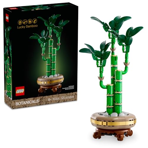 LEGO Botanicals Lucky Bamboo Building Set - Artificial Plant for Indoor Home Décor, Adults Ages 18+ - Gift for Valentines ...