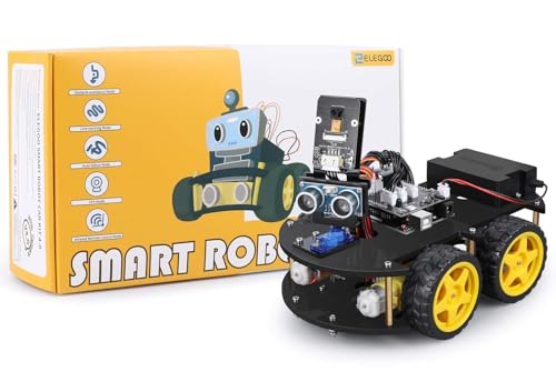 ELEGOO UNO R3 Smart Robot Car Kit V4 for Arduino Robotics for Kids Ages 8-12 12-16 STEM Science Kits Coding Gifts for 8 9 ...