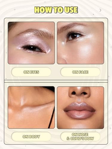 SHEGLAM Lunar Glow Highlighter Face Highlighter Multichrome Glitter Shimmer Highlighter Makeup Eye Face Body Highlighter I...