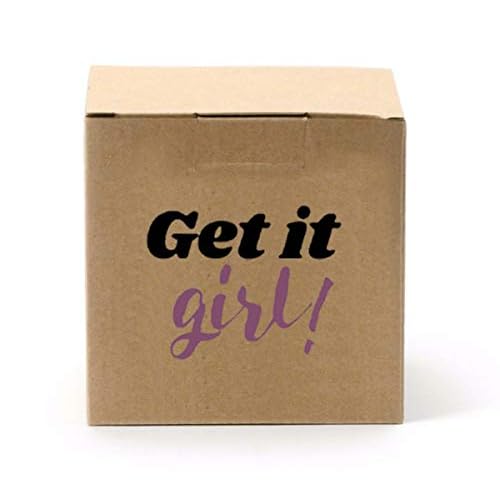Enesco Our Name is Mud Get Successful Girl Group Text Hype Wine Tumbler with Lid, 12 Ounce, Blue