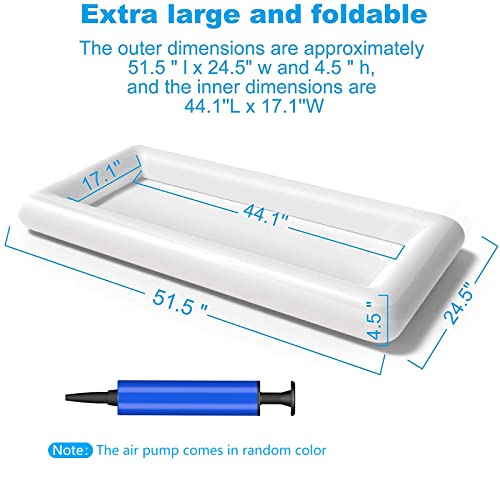Jasonwell Inflatable Serving Bars Ice Buffet Salad Serving Trays Food Drink Holder Cooler Containers Indoor Outdoor BBQ Pi...