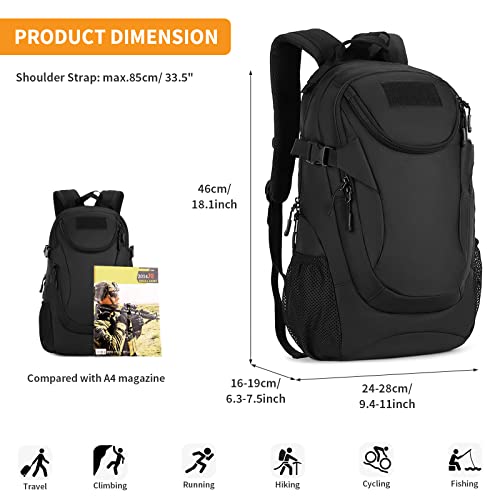 HUNTVP 25L Tactical Backpack Rucksack Tactical Assault Pack Military Bag WR | Rucksack, WR