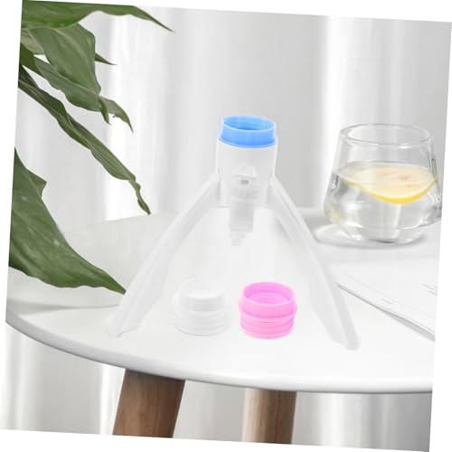 OFFSCH Triangular Water Jug Stand Easy Setup Water Dispenser Base Support Rack for Home and Office White with Connectors