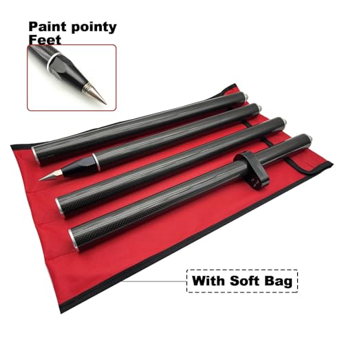 LS2015 1.8M Land Surveying Equipment RTK Carbon Fiber Surveying Prism Pole, 4 Section Survey Pole, with 5/8X11 Thread, 4 S...
