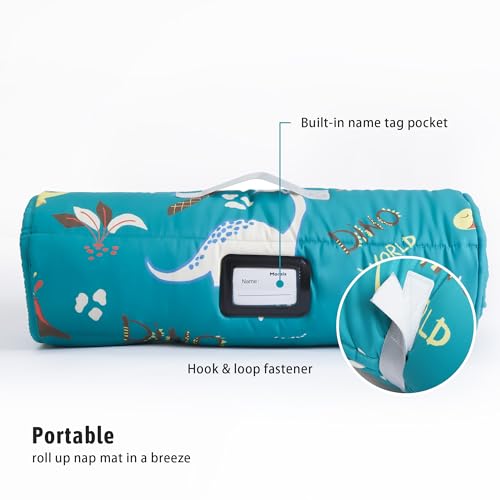 MORAIS Toddler Nap Mat with Pillow and Blanket, 52" x 20" Lightweight and Soft Nap Mat for Preschool, Daycare, Travel Slee...