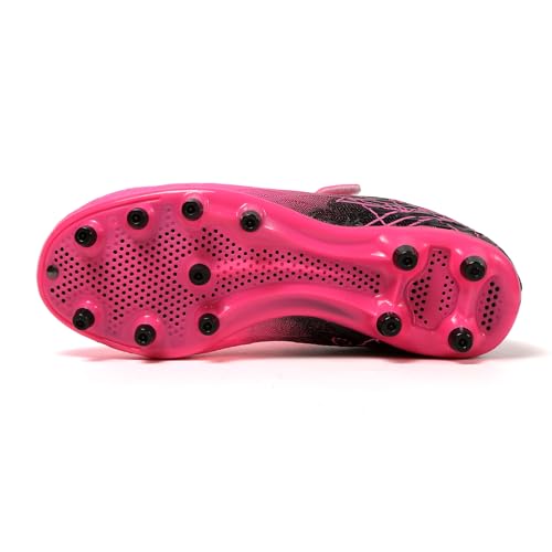 Skerxut Soccer Cleats, Kids Firm Ground Football Shoes, Boys Girls Athletic Outdoor