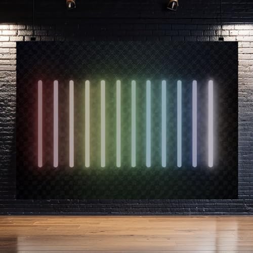 Photography Backdrop Photography Background Neon Glow Stick Different Bright Colors Dark Transparent neon Light for Photos...