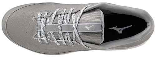 Mizuno Men's Ambition 3 BB Low AS Baseball Cleats, Grey/White, 8.5
