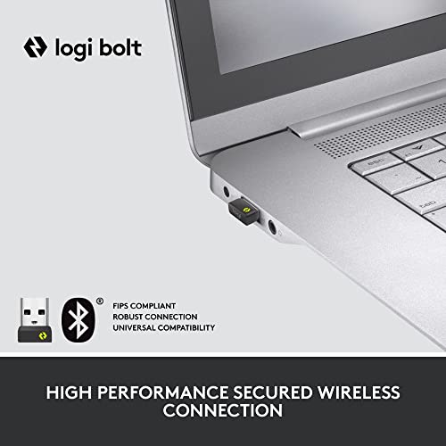 Logitech Lift for Business, Vertical Ergonomic Mouse, Wireless, Bluetooth or Secured Logi Bolt USB, Quiet clicks, Globally...