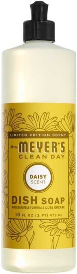 Mrs. MEYER'S Kitchen Set, Dish Soap, Hand Soap, and Multi-Surface Cleaner, 3 CT (Daisy)