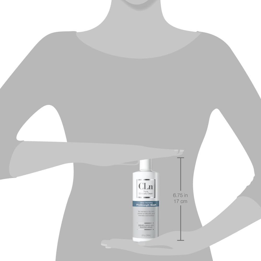 CLn ProStrength Wash - PH-Balanced and Formulated for Daily Use with Salicylic Acid to Cleanse and Exfoliate Normal to Oily Skin