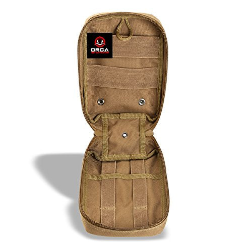 Orca Tactical First Aid Molle Pouch - Heavy Duty IFAK Pouch - Empty Medical Pouch Ideal for Military Use EMTs Law Enforcem...