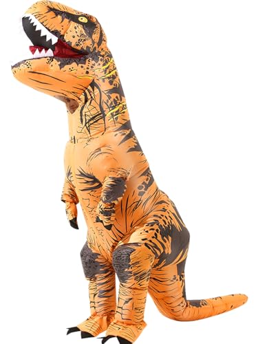 miwhse Halloween Inflatable Dinosaur Costume Adult Fancy Dinosaur Suit Blow up Trex Costume Full Body Dino Costume For Hal...