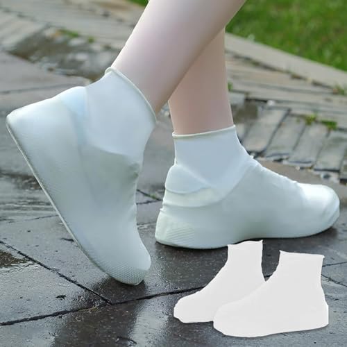 Waterproof Shoe Covers, Elastic and Reusable Shoe Protector for Rain and Wet Weather, Universal Size Fits Shoes Size 40-4...