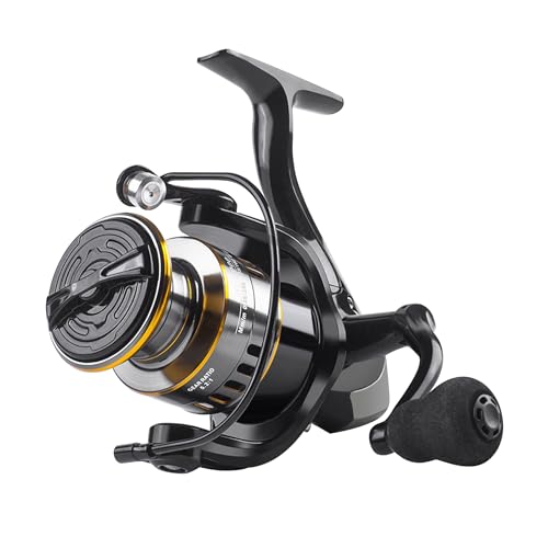 Lacusmall Spinning Fishing Reel, Saltwater Freshwater Spinning Fishing Reel, HE Series 22LBs Max Drag, 12 Ball Bearings,5....