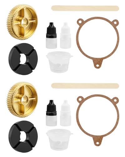 Quaneguzy Headlight Bronze Gear Fix for Headlight Motor with Failed Nylon Gear, Fit for Chevrolet Corvette C51997–2004-2PCS