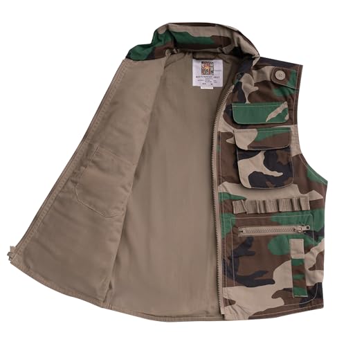 Rothco Kids Ranger Vest - Woodland Camo