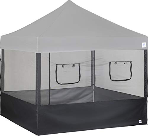 E-Z UP Food Booth Sidewall Kit, Set of 4, Fits 10' x 10' Straight Leg Canopy (Canopy/Shelter NOT Included), Includes 2 Rol...