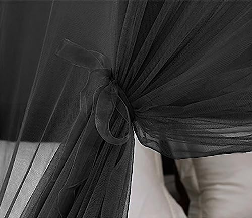 Kertnic Mosquito Net Bed Canopy for Girls, Princess Canopy Bed Curtain Fine Sheer Mesh Dome Bed Canopies, Kids & Adults La...