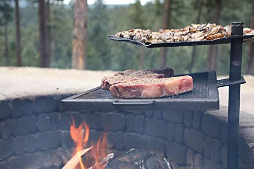 GameMaker Open Fire Cooking Grill – Portable Campfire Grill for Open Flame Cooking, Firepits, Outdoor Fire Rings & Camping...