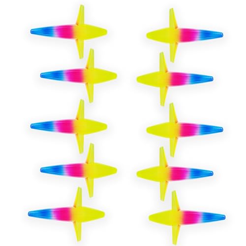 5" Bird Trolling Teaser Lures, 10 Pcs Rainbow Color, for Offshore Tuna Fishing, Ideal for Big Game Saltwater Fishing