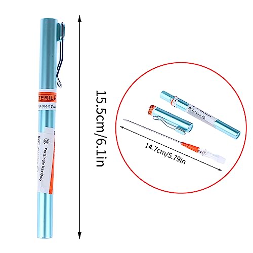 Tazrigo 2pcs 14G Emergency First Aid Kit Tension Pneumothorax Thoracic Needle Chest Decompression Needles Body Piercing Ne...