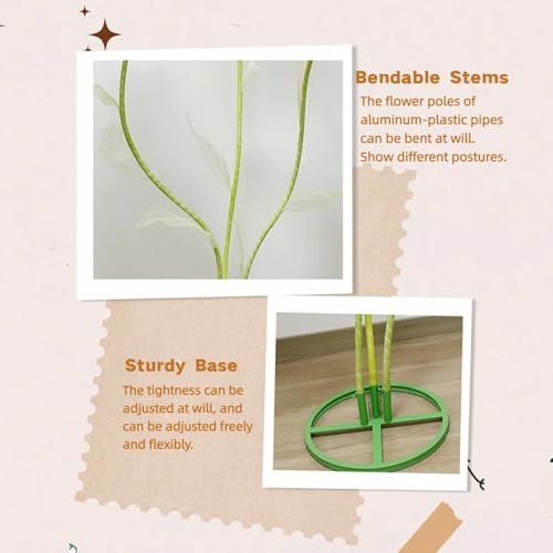 Zzefarmy 5.6 ft Giant Florwes for Decoration,Wedding Home Decorations Store Window Display Large Artificial Flowers (A Mix...