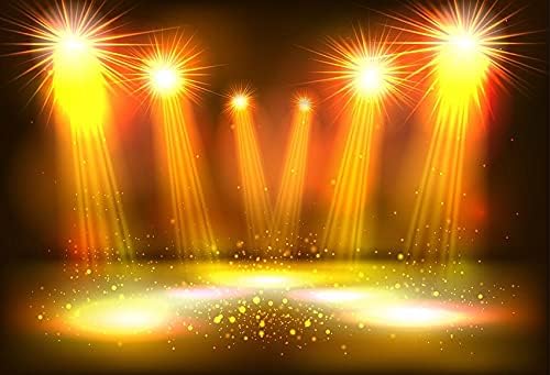 Photography Background Lighting Musical Hall Club Neon Light Stage Birthday Baby Shower Photo Studio Backdrop A6 10x7ft/3x...