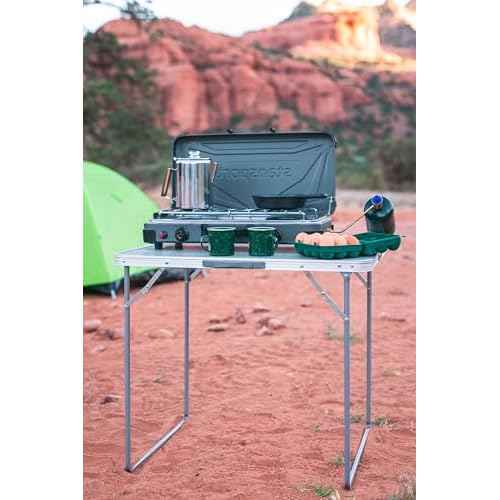 Stansport Folding Utility Camp Table, 27" x 31.5" x 23.6"