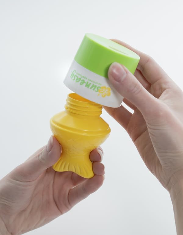 YAYA ORGANICS Sun-Easy Sunscreen Applicator, Refillable Roll-On with Sponge for Kids and Babies, Fun, Fast and Mess-Free applica