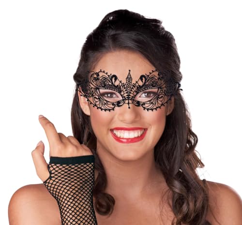 Liatunou 2 Pieces Women's Masquerade Mask Lace Eye Mask for Ball Proms,Halloween Carnival and Venetian Masquerade Party